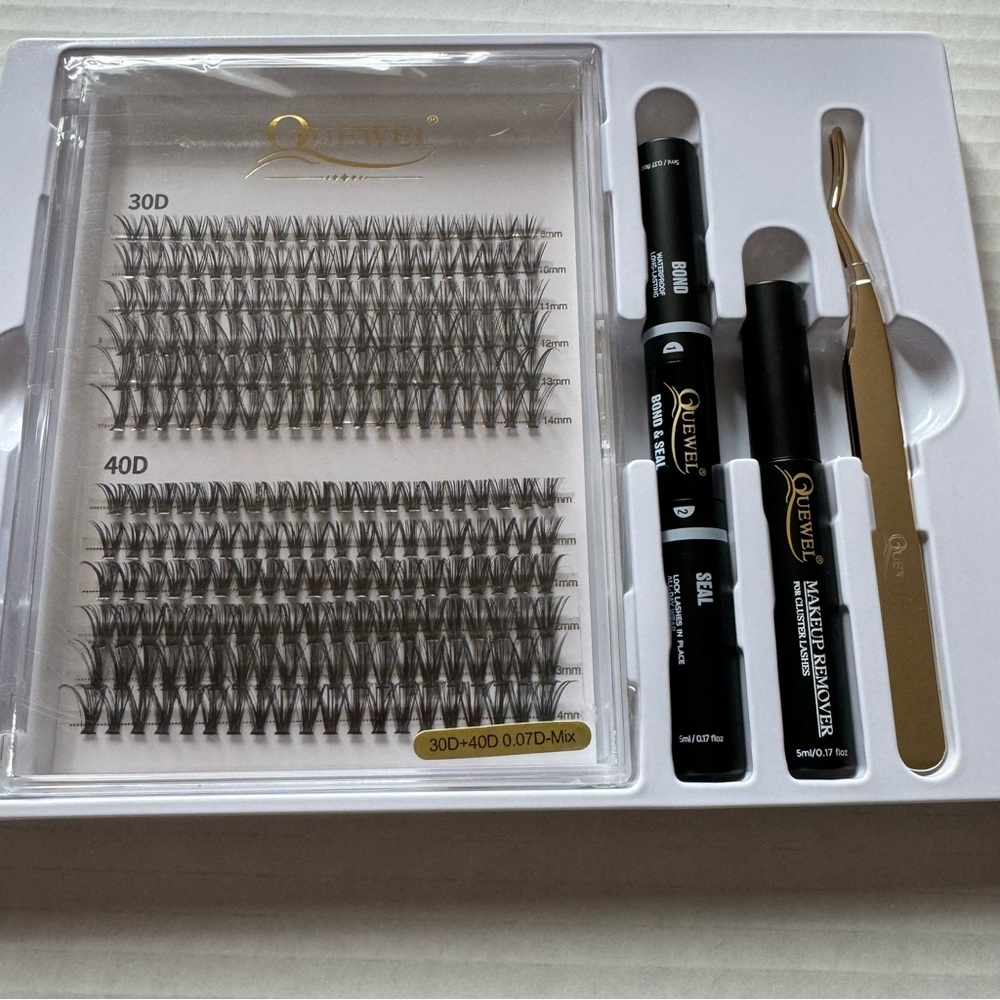QUEWEL DIY Eyelash Extensions Kit NIB